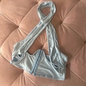 Light Blue Women's Intimate Halter Top